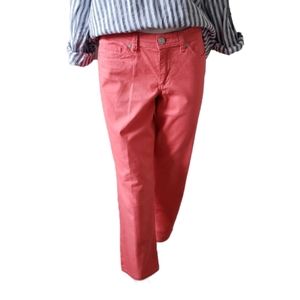 Calvin Klein Jeans watermelon pink cropped straight leg jean pants size 10
